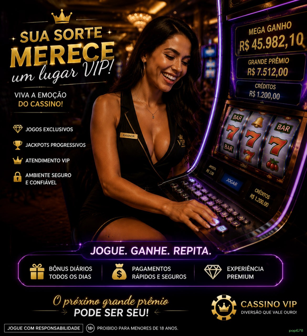 Acessar jogos e bônus no APK